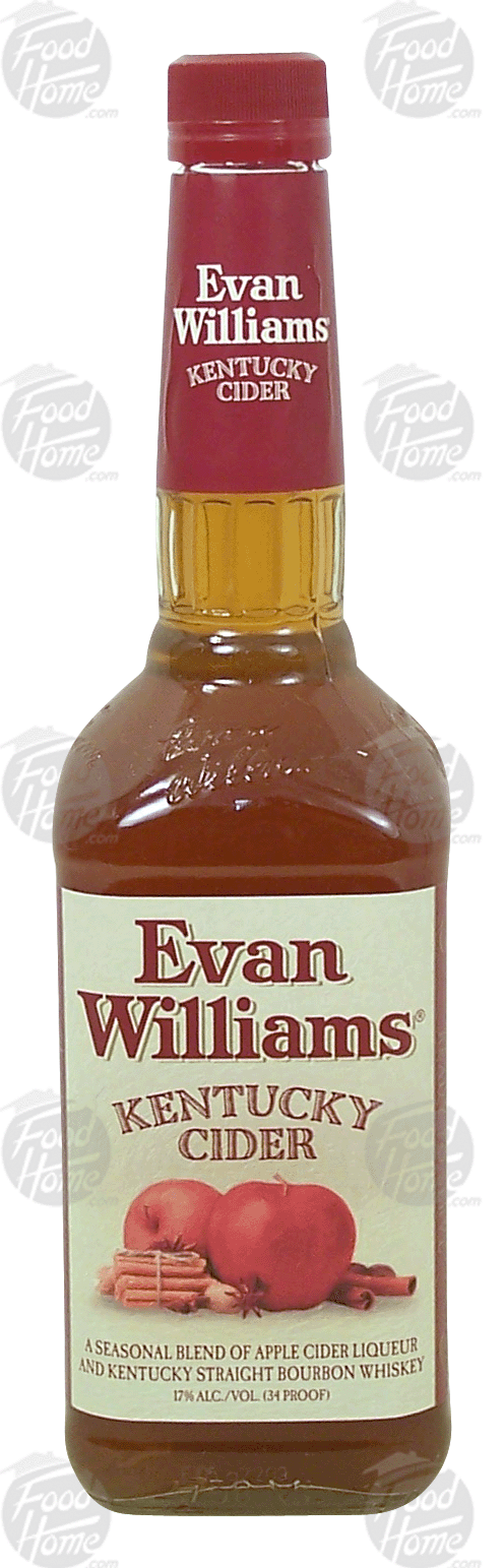 Evan Williams Kentucky Cider kentucky straight bourbon whiskey with apple cider liqueur, 17% alc. by vol. Full-Size Picture